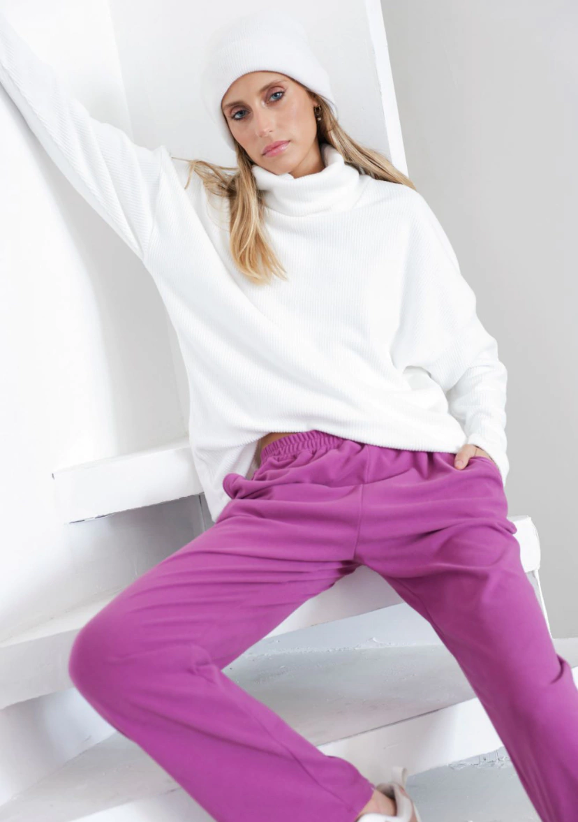 Pantalon recto Termopolar negro