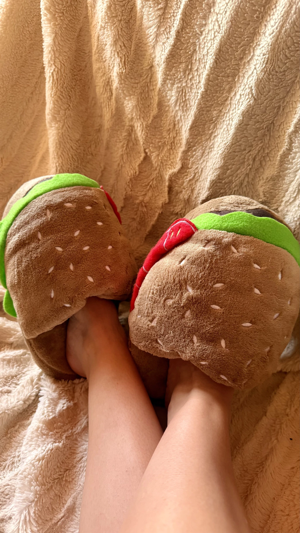 Pantufla hamburguesa