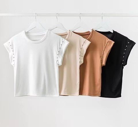 Remera morley soft con tachas ANNIE