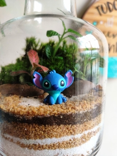 Terrário Garrafa - Stitch na internet