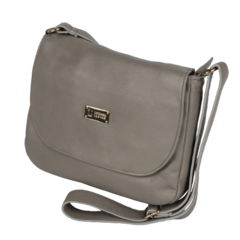 Bolsa Cinza com Lapela Frontal Lj Luciana Janich - comprar online