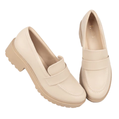 Mocassim Amendoa Faixa Frontal Lj Luciana Janich