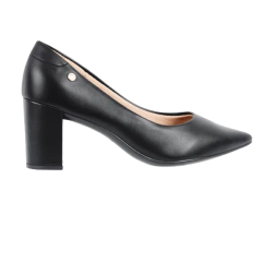 Scarpin Preto Bloco 8cm Bico Fino Lj Luciana Janich na internet