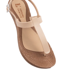 Sandália Rasteira Antique/Caramelo Luciana Janich - comprar online