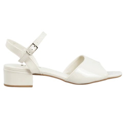 Sandália Verniz off White Salto 3,5 cm Lj Luciana Janich na internet