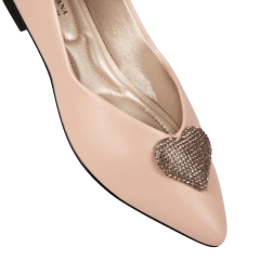 Sapatilha Rose Coração Rose Bico Fino LJ Luciana Janich - comprar online