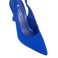 Scarpin Textil Bic Salto Cone 9cm Lj Luciana Janich - comprar online
