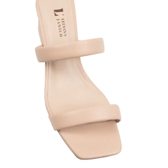 Tamanco Rosado 2 Tiras Salto 6cm Lj Luciana Janich - comprar online