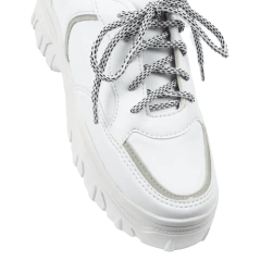Tênis Branco Cadarço Preto/Branco Luciana Janich - comprar online
