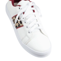 Tênis Branco Onça Detalhe Vermelho no Calcanhar Lj Luciana Janich - comprar online