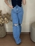 CALÇA JEANS ZNL WIDE LEG