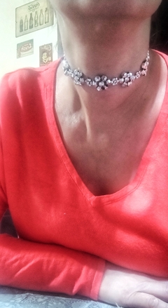 Choker lorcitas plateadas - comprar online