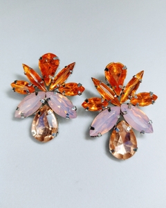 Aro de fiesta naranja y rosa opal