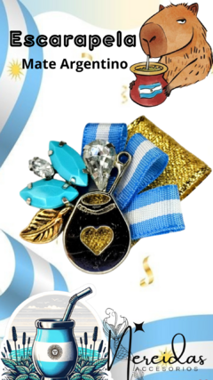 Escarapela Mate Argentino - Nereidas accesorios