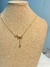 Conjunto Corazón Acero Dorado - comprar online