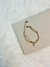 Pulsera Acero Dorado Perla - comprar online