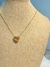 Conjunto Corazón Acero Dorado