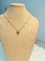 Conjunto Corazón Acero Dorado