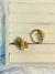 Anillo Espiga Acero Dorado