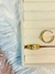 Anillo Círculos Acero Dorado
