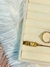 Anillo Óvalos Acero Dorado