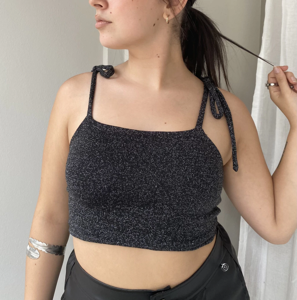 TOP GLITTER TIRAS
