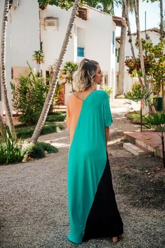 VESTIDO AMPLO BLOCO DE CORES - comprar online