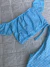 Conjunto coração xadrez azul - comprar online