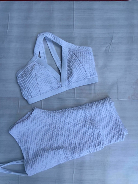 Conjunto brocado branco - comprar online