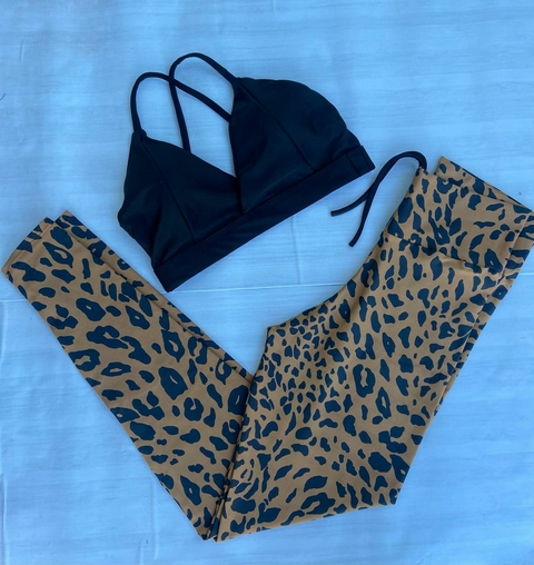 Conjunto onça marrom - comprar online