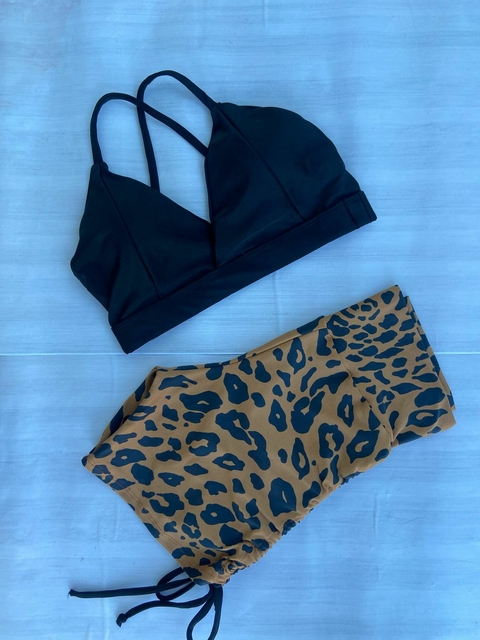 Conjunto onça marrom - comprar online