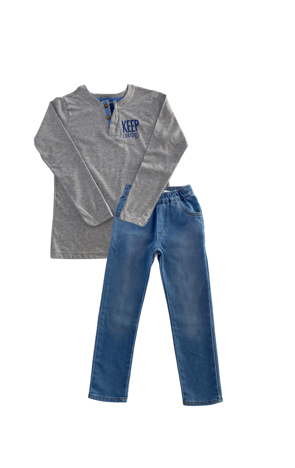 CONJ. COLORITTÁ BLUSA KEEP CURIOUS/ CÇ MOLETOM (13695)