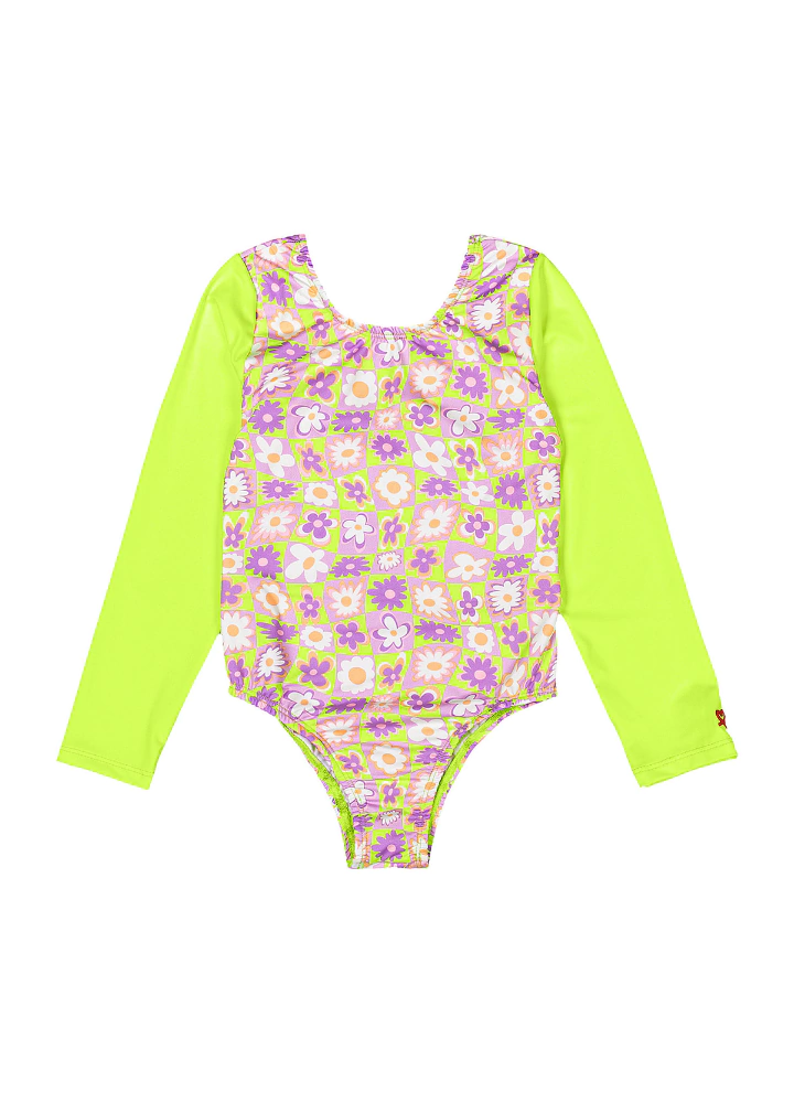 MAIÔ KELY E KETY FLORAL E MANGA LONGA UV50+ (9509)