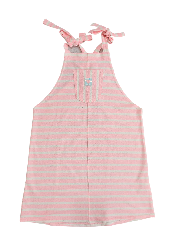 VESTIDO INFANTI TOP CANELADO EM MOLETINHO (3216)