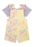 CONJ. INFANTI BLUSA CANELADA/JARDINEIRA FLOWERS (10961) - comprar online