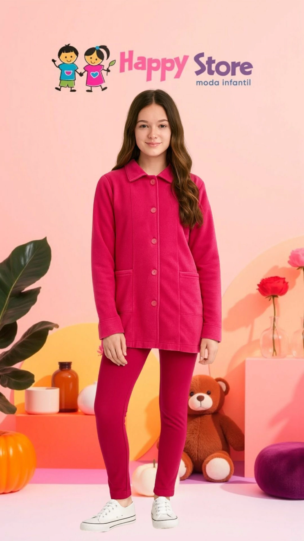 CONJ. ANGERÔ CASACO BOUCLE PREMIUM/CÇ. MOLECOTTON (14009)