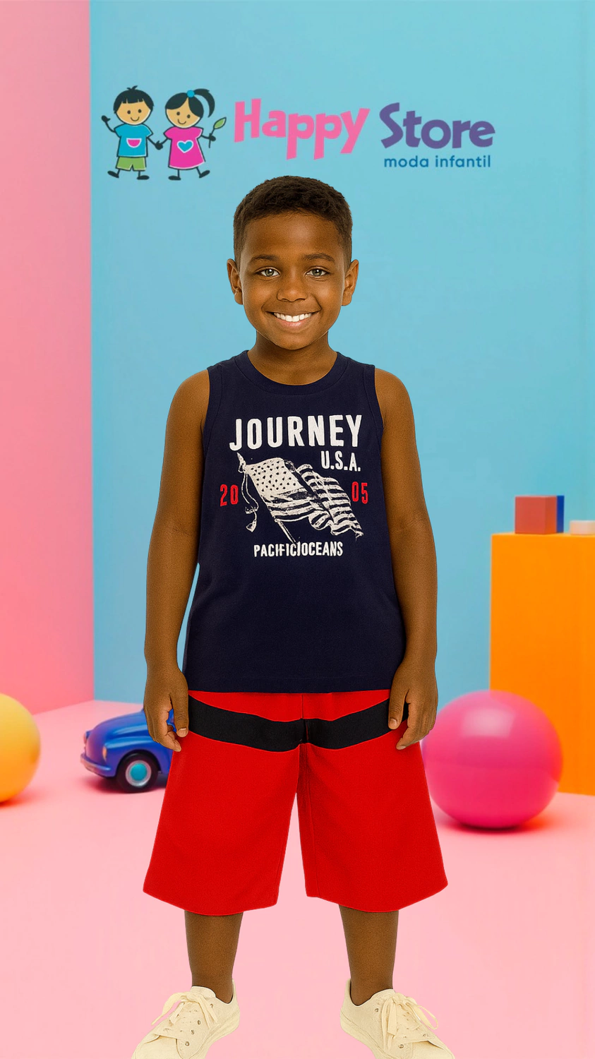 CONJ. MILON BL. REGATA JOURNEY / SH POLIAMINA (14375)