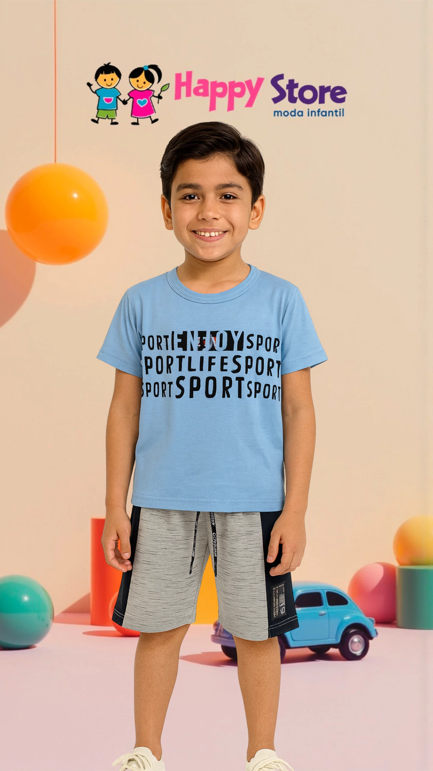 CONJ. DING DANG BL. YOUR SPORT LIFE / SH MOLETINHO (14402)