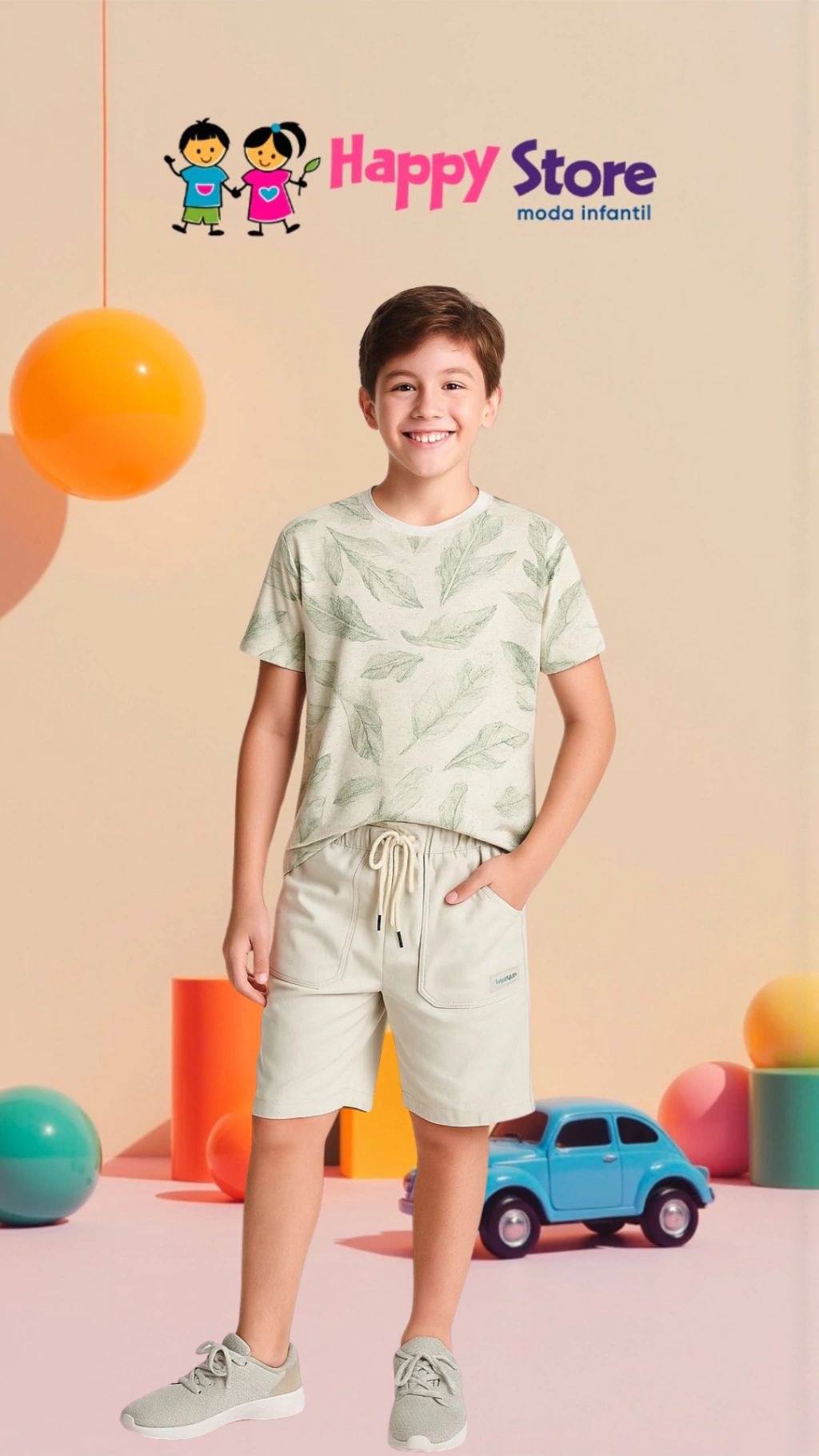 CONJ. IOLUIG! CM FOLHAGEM / SH MOLETOM (12325)