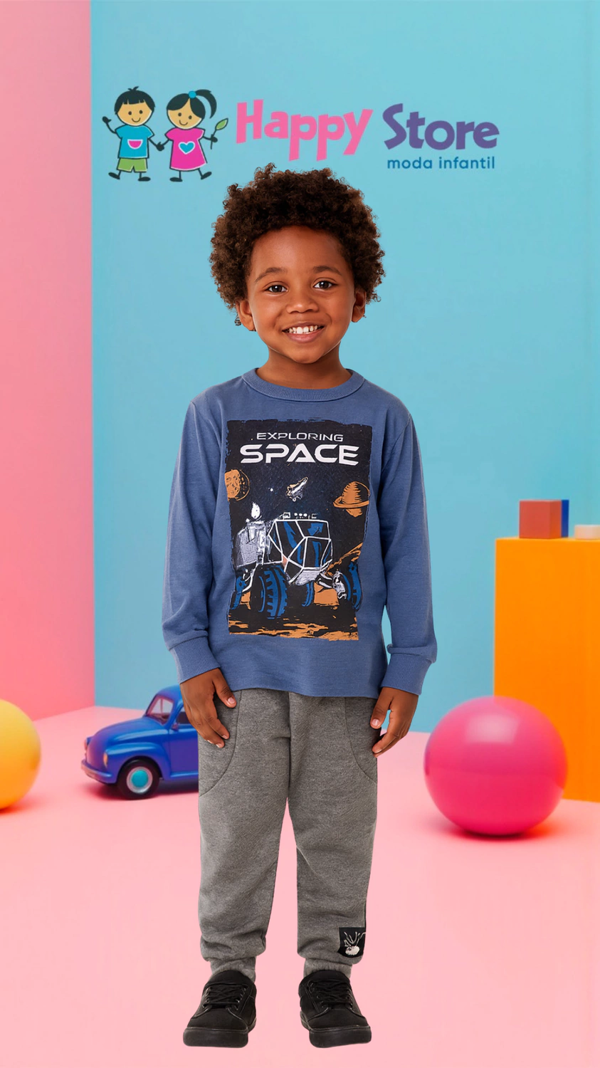 CONJ. MARLAN BL. EXPLORING SPACE /CÇ. MOLETOM (14247)