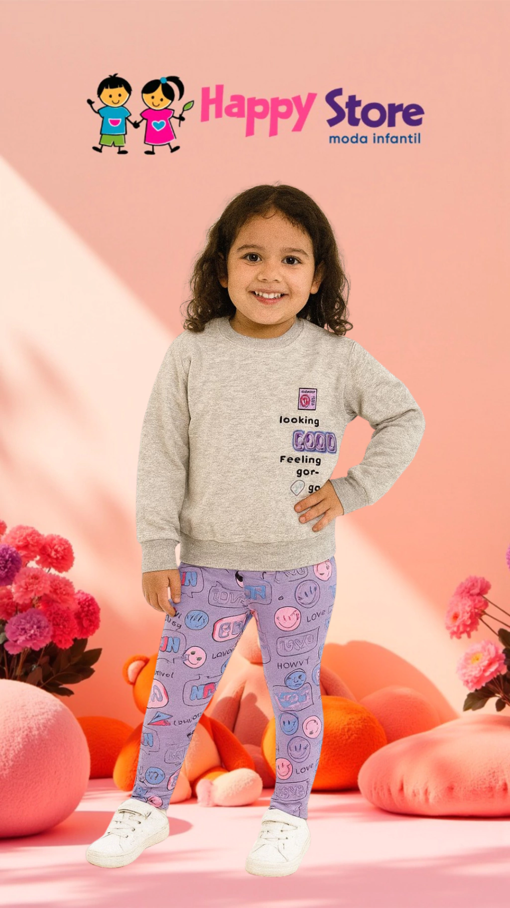 CONJ. BRINCAR É ARTE BL GOOD FEELING / CÇ MOLECOTTON (13798)