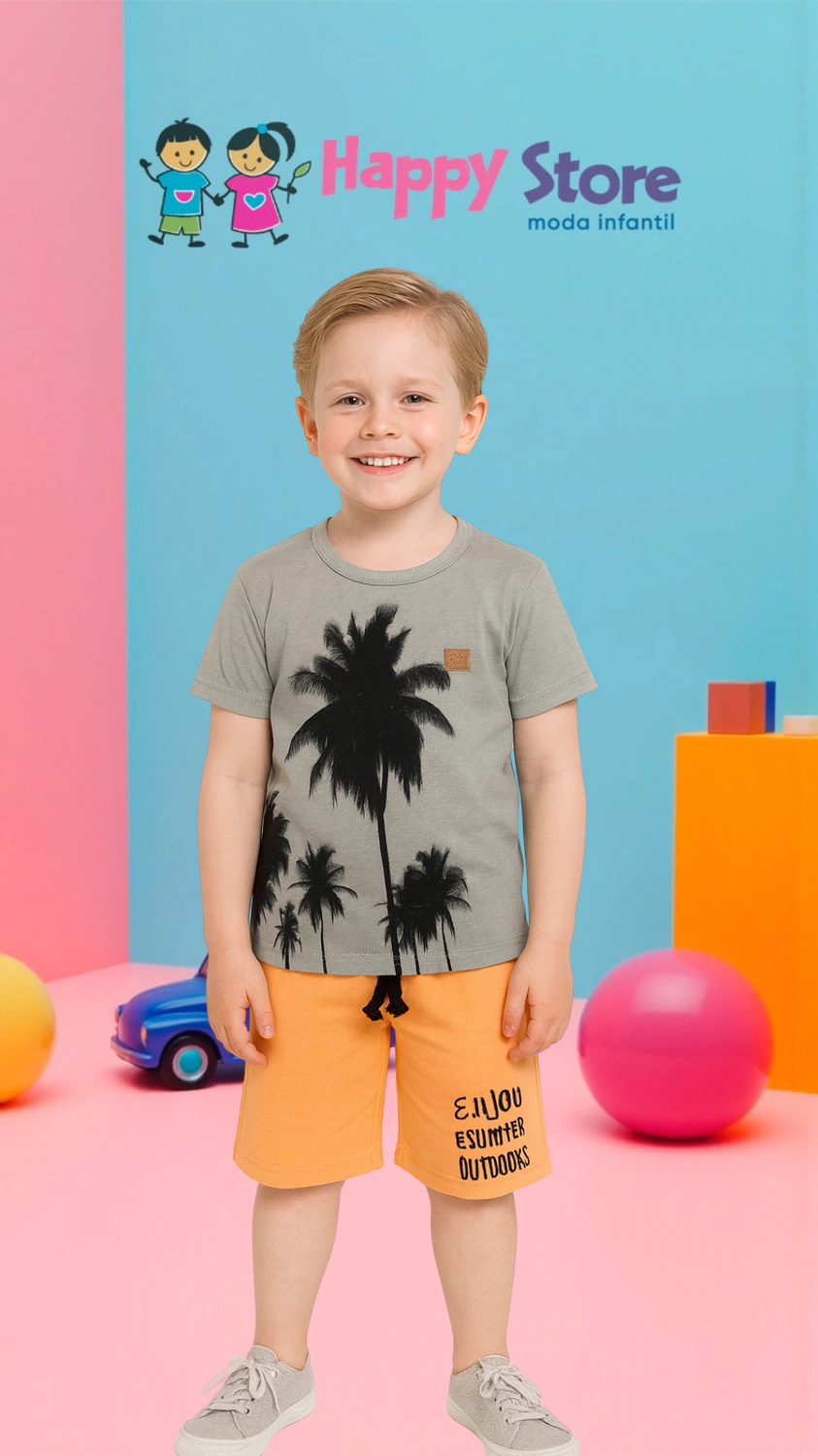 CONJ. DING DANG BL. COQUEIROS / SH MOLETINHO (14398)