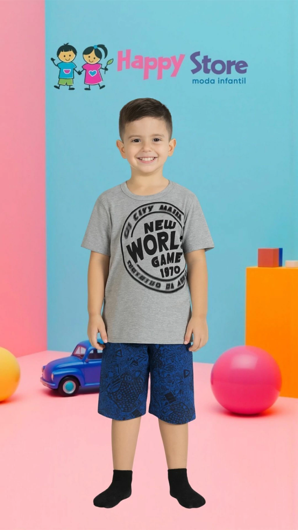 CONJ. BRANDILI BL, SMILE GAME / SH MOLETINHO (14344)