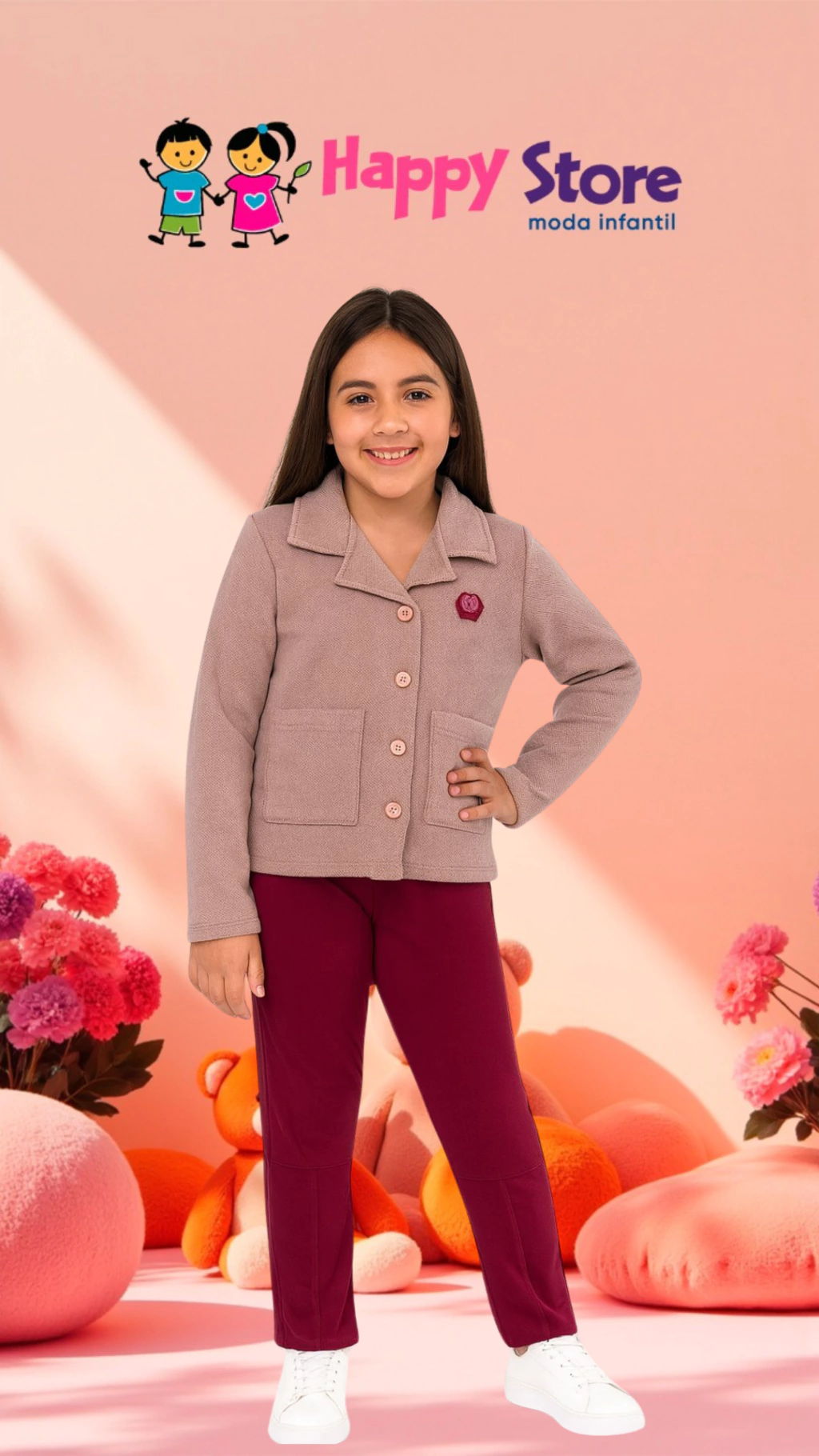 CONJ. ANGERÔ CASACO SOCIAL MOLETOM/ CÇ MOLETOM (13816)