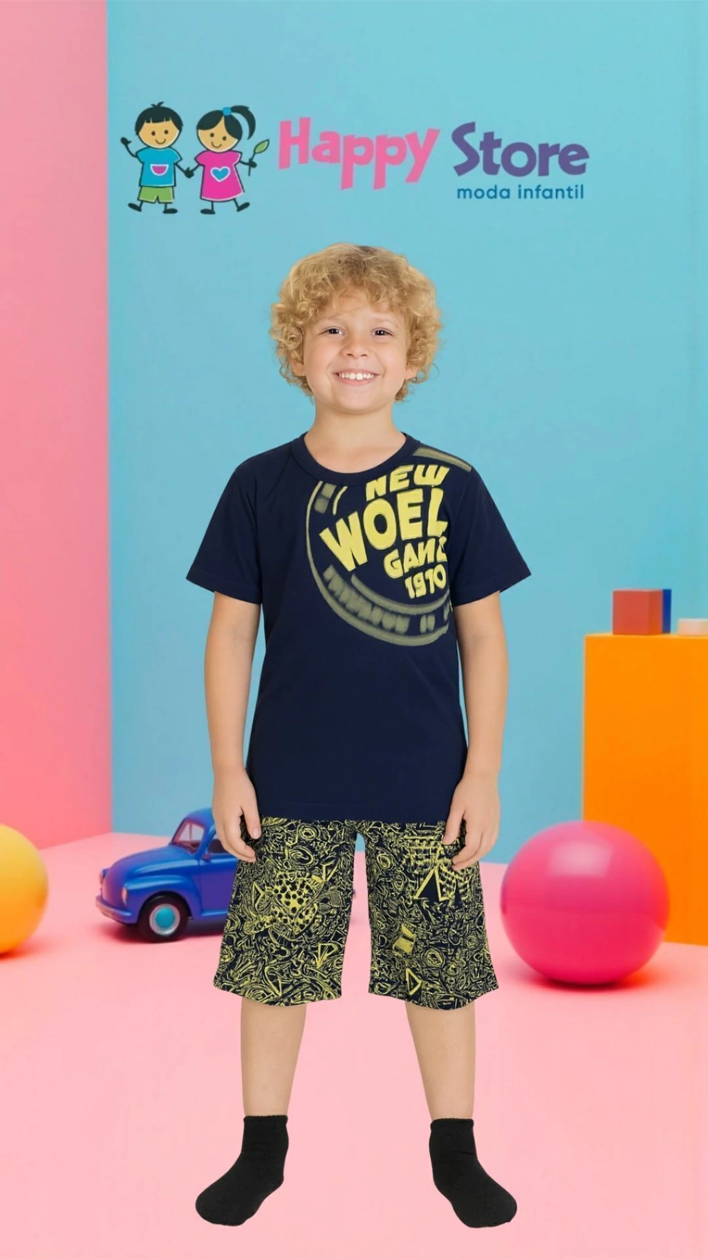 CONJ. BRANDILI BL. SMILE GAME / SH MOLETINHO (14343)