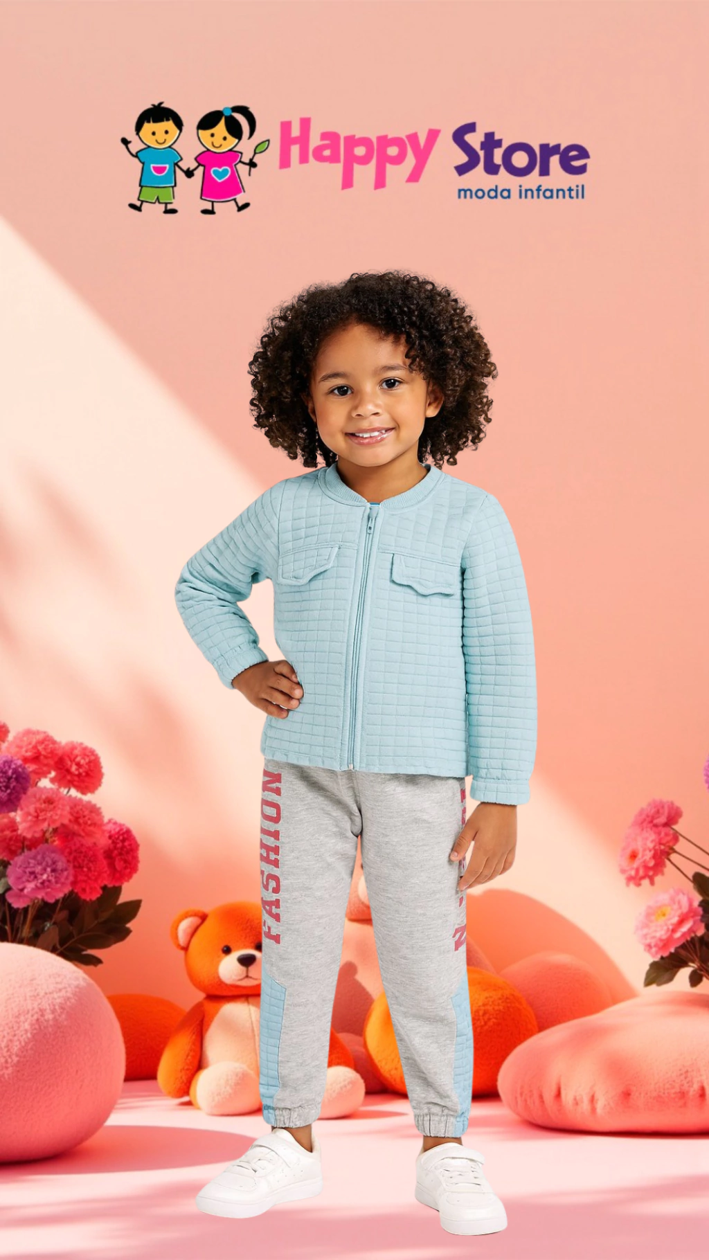 CONJ. BRINCAR É ARTE BL COLLEGE / CÇ MOLETOM DETALHADO (13784)