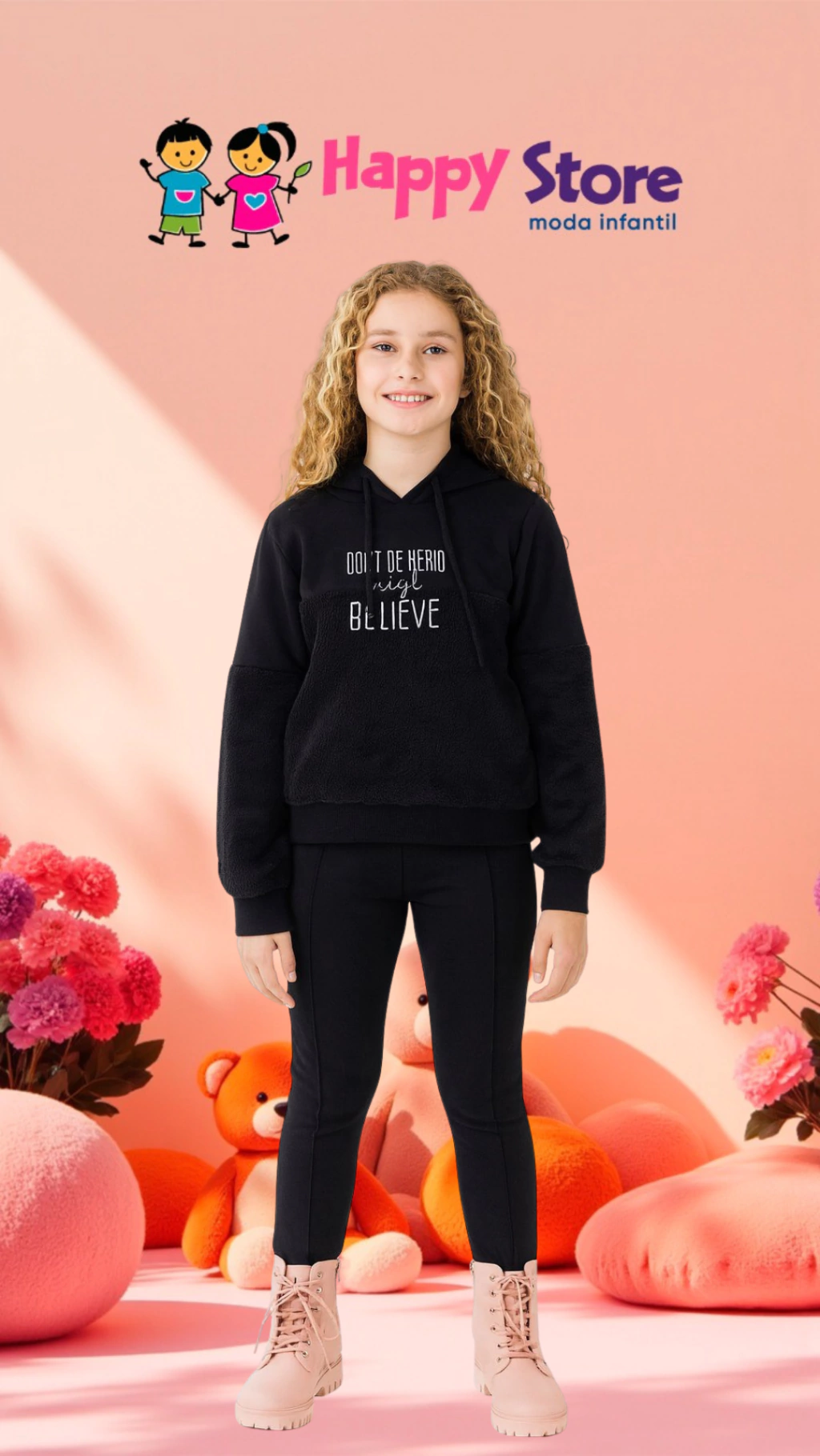 CONJ. ANGERO BLUSÃO BELIEVE PELO/ CÇ MOLECOTTON (13832)