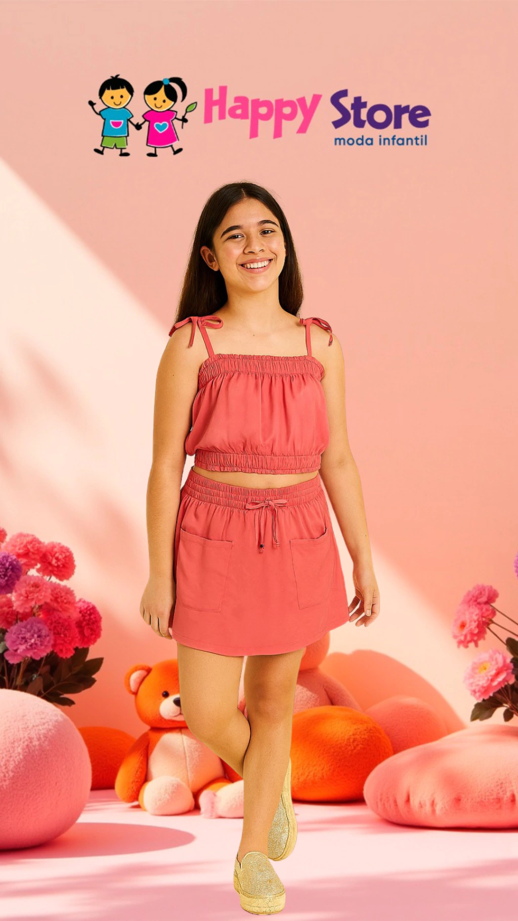 CONJUNTO LILIMOON CROPPED ALCINHA/SHORT SAIA (12162)