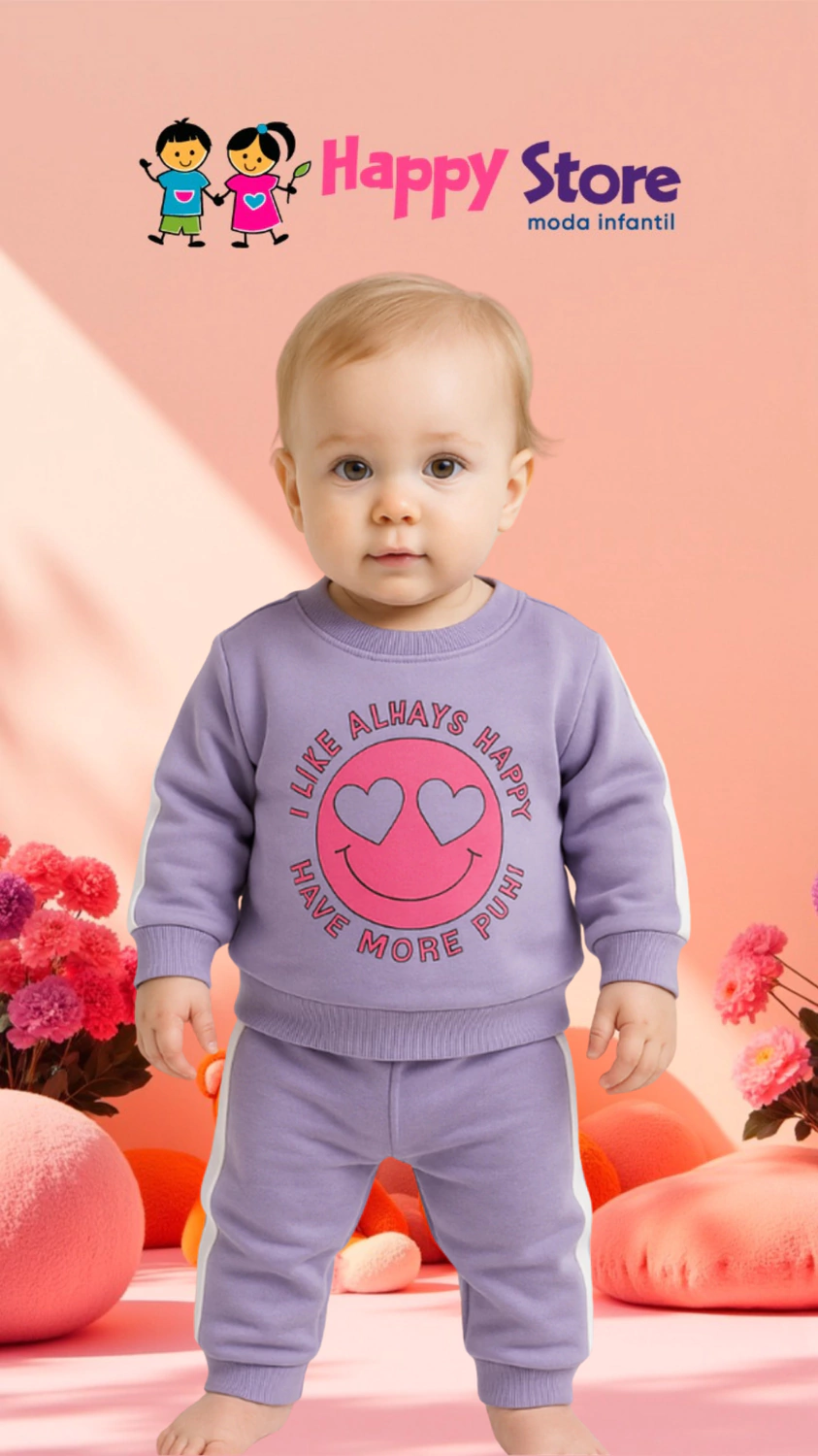 CONJ. MARLAN BL. ALWAYS HAPPY/CÇ. MOLETOM (14169)