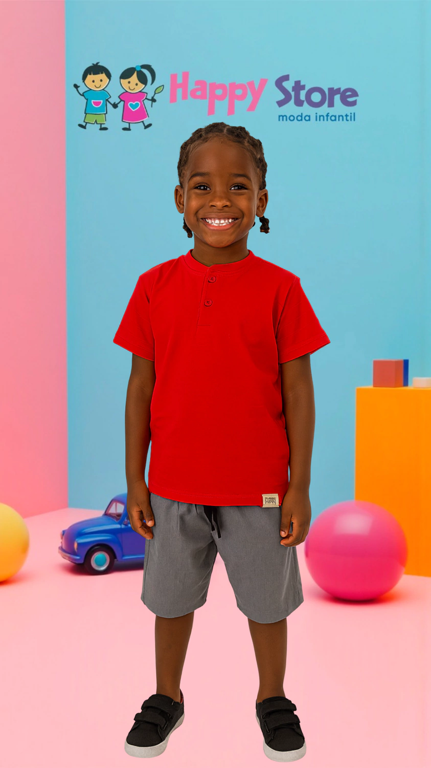 CONJ. BRINCAR É ARTE CM CORRENTINHA/BERMUDA (13132)